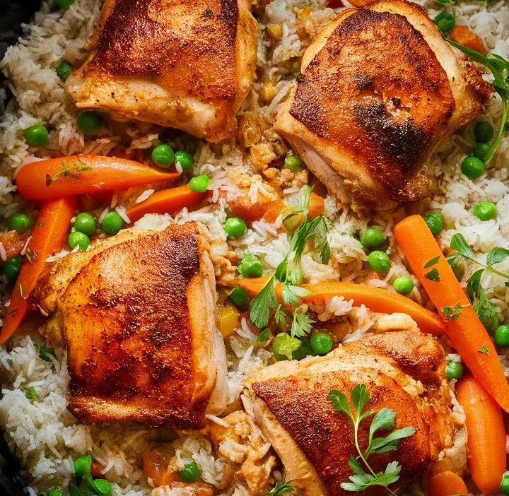 Slow Cooker Chicken and Rice