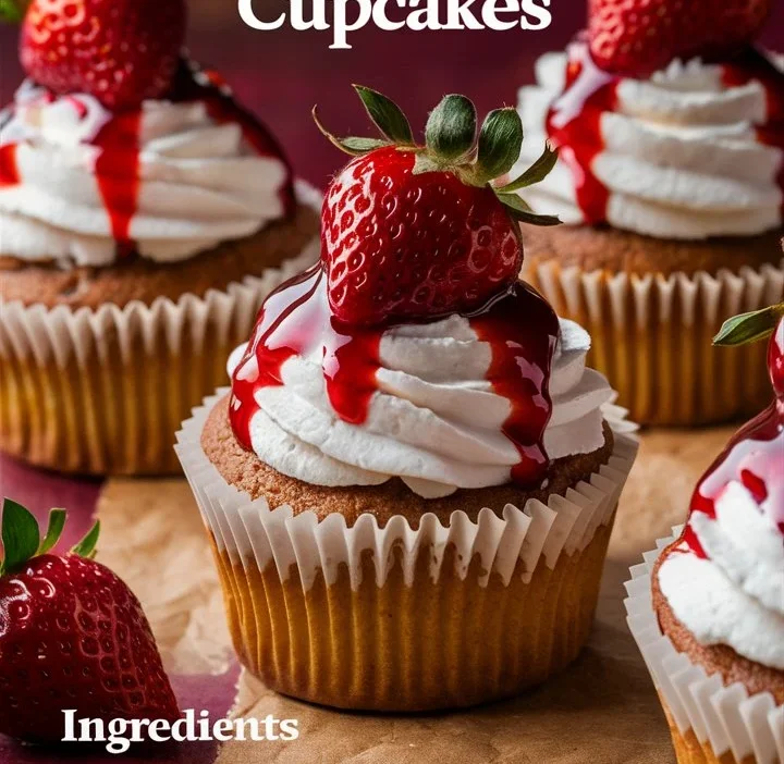 Creamy Strawberry Cheesecake Cupcakes