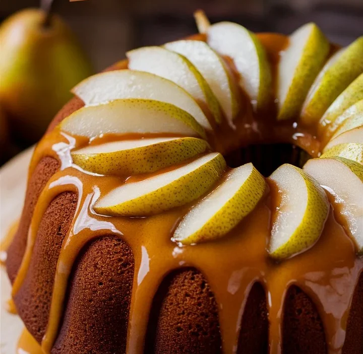 Delicious Spiced Pear and Walnut Cake Recipe